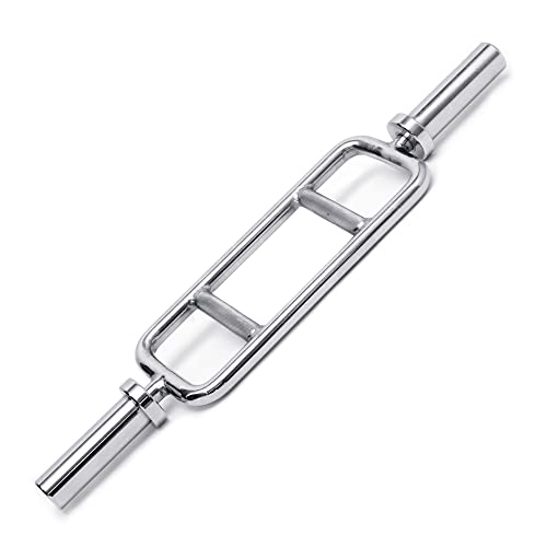 Lions Olympic Bars - 5ft Straight EZ Curl Barbell Bar, Dumbbells Handles, Tricep Trap Bar, Knurled Grips with Spring Collars, Ideal for Home Gym Weightlifting Bodybuilding Strength Training Fitness Exercise - Image 3