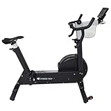 Fitness Tech, Bicicleta estática Cross Air bike, Bicicleta profesional con sistema de resistencia por aire, 10 Niveles de resistencia, Cardio de alta intensidad, 34 Kg