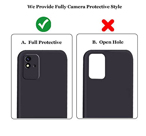 Image of A rtistque Liquid TPU Silicone Matte Shockproof Flexible with Camera Protection Soft Back Cover Case for Realme Narzo 50i - Black