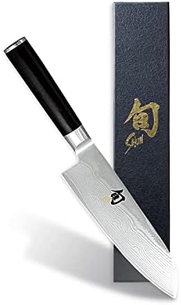 Shun Classic 7 inch Santoku Knife, Handcrafted in Japan, DM0702