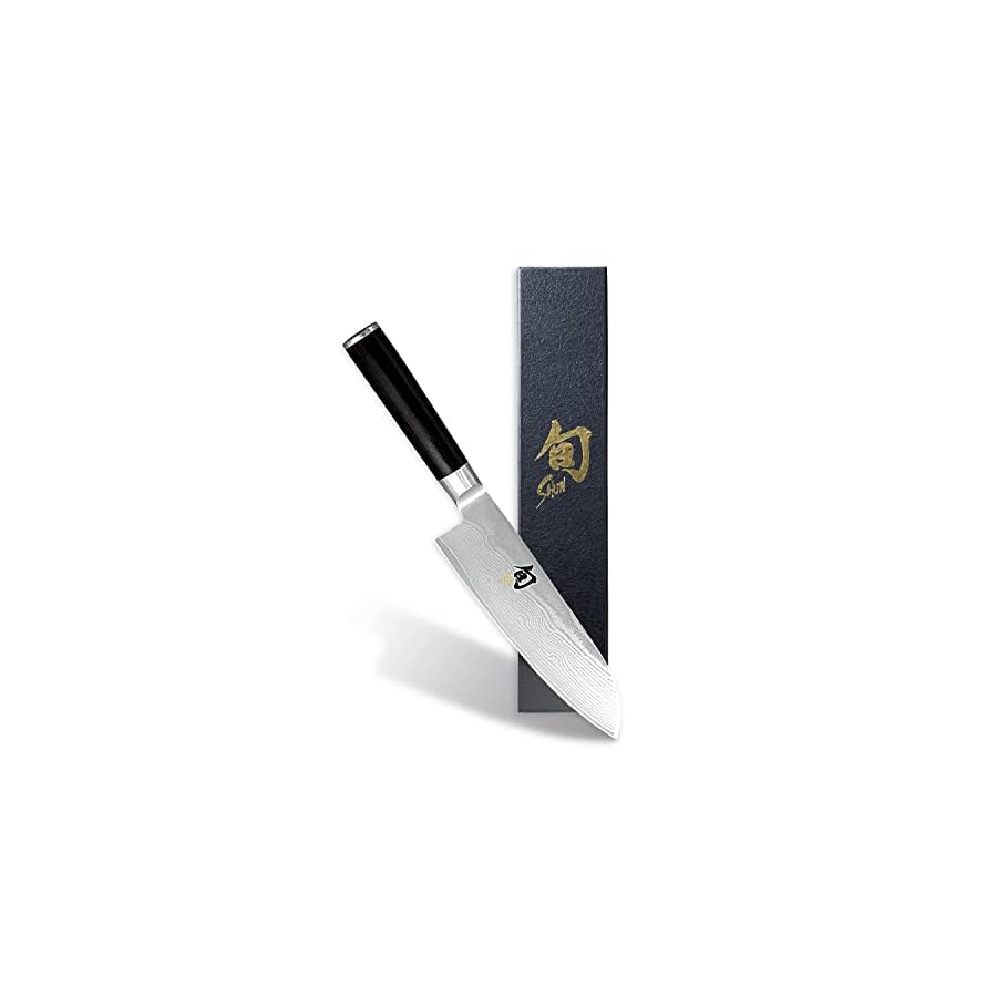 Shun Classic 7 inch Santoku Knife, Handcrafted in Japan, DM0702