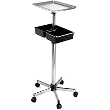 Pibbs ART58 Metal Mayo Utility Tray Adjustable Height Stainless Steel