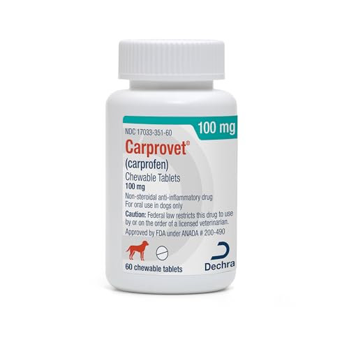 Carprovet® (carprofen) Chewable Tablets for Dogs - 100mg, 60 Tablets