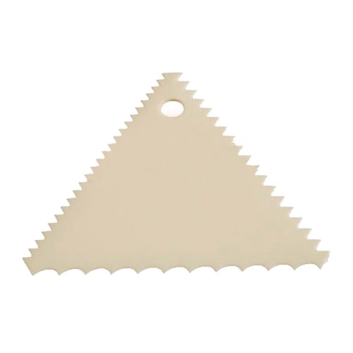 CY-Buity trapezoidal Triangle D Forma pl¨¢stica del raspador cocina cortador de la torta del molde del molde de herramientas Hoja dentada