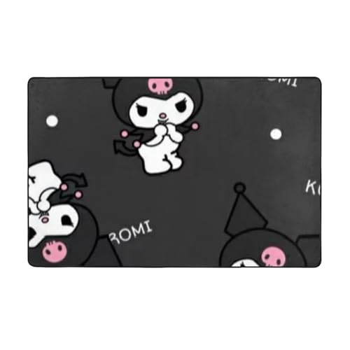 カーペット クロミ ちゃん (17) おしゃれ ラグマット 防ダニ 抗菌 防臭 滑り止め付き フランネル素材 ふわふわ快適肌触り 洗濯可能 オールシーズン対応 100x150cm