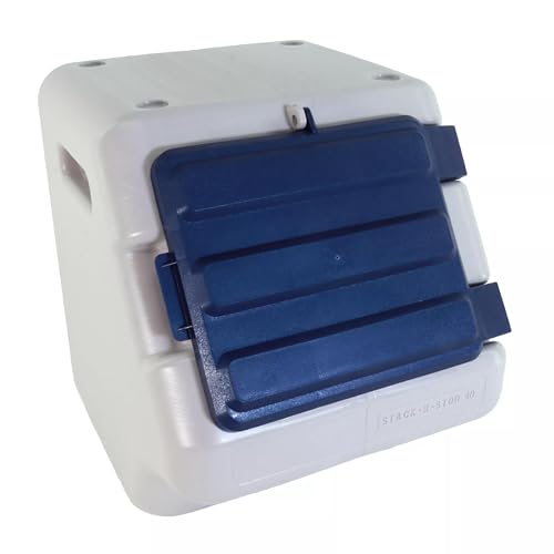 Coastal Pet Bergan Stack-n-Stor Food Storage - Stackable Dog & Cat Food keeping Container - Outdoor Vault to Protect from Pests & Weather - Durable Storage Bin - 24 Gallons