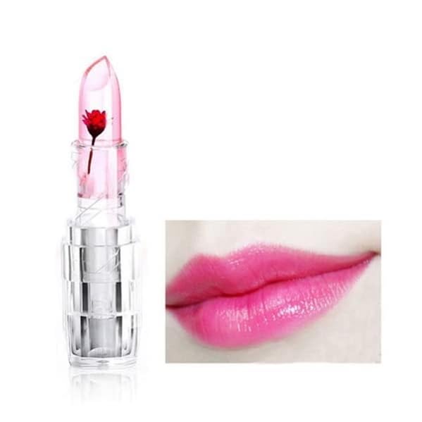 Flower Color Glossy Finish Light Pink Moisturizer Magic Color Lip Blam Lipstick For Girls & Women