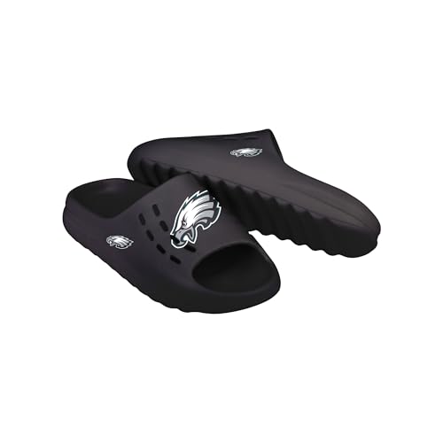 FOCO Philadelphia Eagles NFL Mens Big Logo Molded Chunky Slides - S