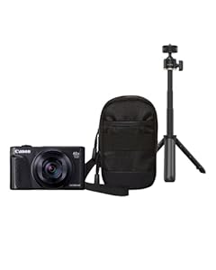 Canon PowerShot SX740 HS Lite Travel Kit (Black) - Compact Digital Camera with 40x Optical Zoom & 4k Video - Perfect for Self Portait & Travel - WiFi & Bluetooth Connectivity