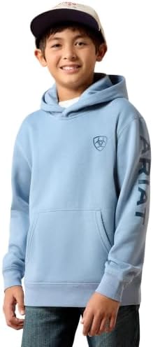Black Logo Hooded Sweatshirt for Youth Boys by Ariat image 5