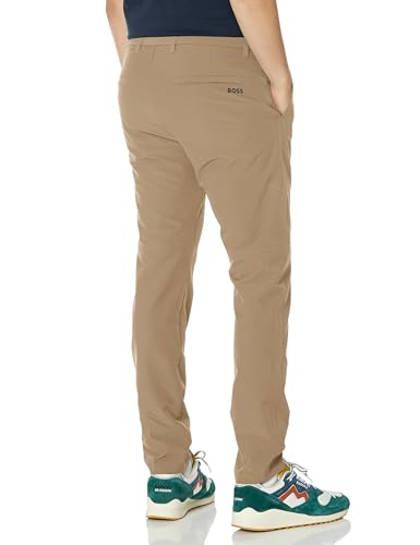 BOSS Men's Slim Fit Tapered Leg Trousers in Technical Sport Fabric2