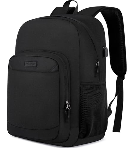 YIORMIOR Schulrucksack Jungen Mädchen Teenager, Rucksack Damen Herren Daypacks für 15.6 Zoll Laptop Rucksack mit USB Ladeanschluss