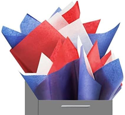 MustBeBonkers Tissue Wrapping Paper Sheets - 16gms - Acid Free - 50x75 cm (Union Jack, 25)