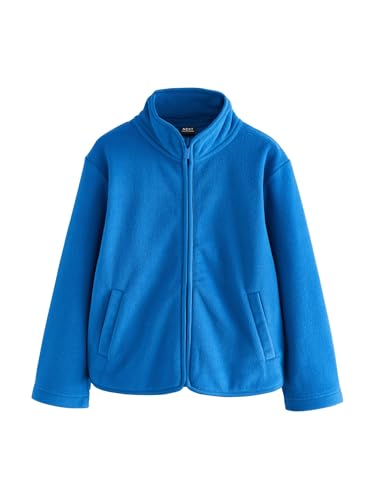 NEXT Mädchen Fleecejacke mit Reißverschluss und Taschen Blau 134