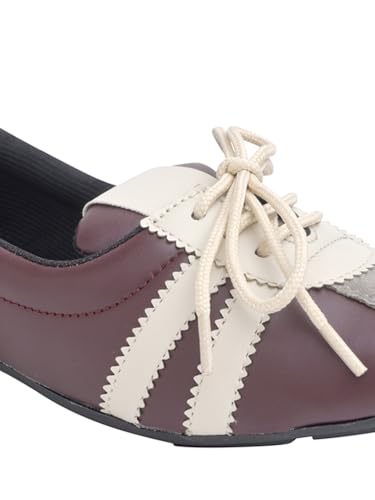 Image of Shoetopia Classic Lace-Up Ballet Flats for Women Fashion Sandals for Casual, Party & Daily Footwear