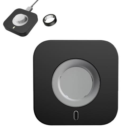 For Oura Ring 4 / Oura Ring 5 �[�d�h�b�N �p �V���R���P�[�X �yNOUKAJU�z �[�d�� �ی�J�o�[ �L�Y�h�~ �ϏՌ� �h�o ����~�� �_�炩�� ���􂢉\ ���������܂܏[�d�Ή� (�u���b�N)
