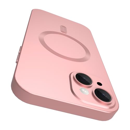 Coque iPhone 15 Plus anti-choc et anti-rayure avec bloc optique intégré rose mat