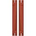 Ekena Millwork ARW102SB207X55CLH Americraft Two 2 Exterior Real Wood Spaced Board-n-Batten Shutters w/Z-Bar (Per Pair), 7 1/2"W x 55"H, Colorful Leaves
