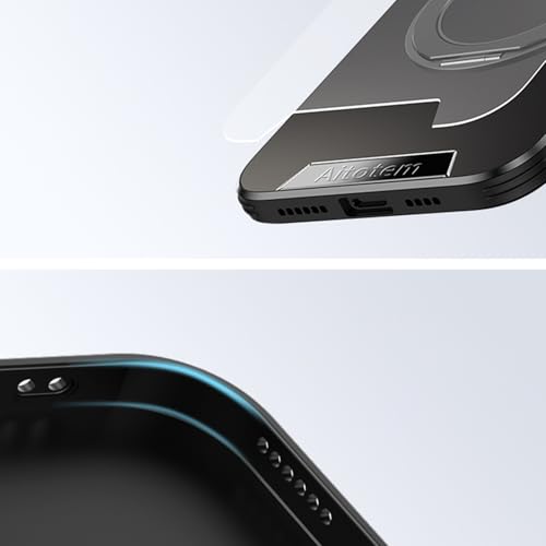 Coque magnétique iPhone 16 Plus bleu anti-choc avec bouclier d'objectif rigide