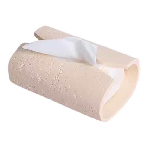 Cubierta de Tela, Soporte de Papel de Seda, Organizador de Almacenamiento para Dispensador de Papel geométrico Moderno, Organizador de Servilletas de Escritorio de Piedra de Imitación