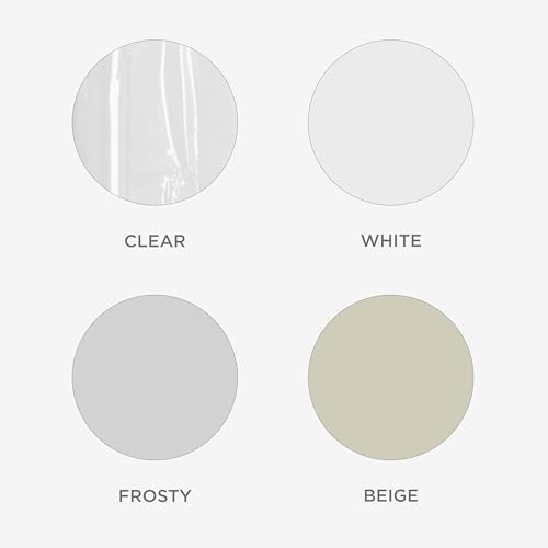 Zenna Home Shower Curtain Liner, Heavyweight Transparent Liner for Showers and Bathtubs with Rustproof Grommets and Weighted Hem, 8-Gauge EVA, 70 x 71 Inches, White by Zenna Home - Image 6