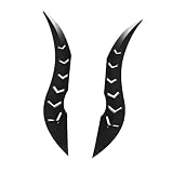 EAGRI 2pcs Car Roof Dragon Horns 3D Devil Demon Horn Bumper Stickers for Toyota Corolla Cross 2000-2018 2019 2020 2021 2022 2023 2024, Exterior Auto Decoration Accessories Polyurethane