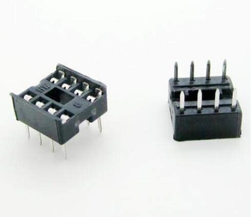 Wiring Connecting Terminals - 60PCS/Lot 8 Pin DIP Square Hole IC Sockets Adapter 8Pin Pitch 2.54mm Connector