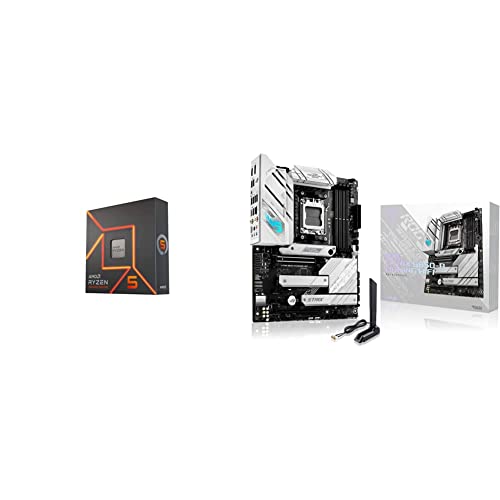 Image of AMD Ryzen 5 7600X 6-Core, 12-Thread Unlocked Desktop Processor ASUS ROG Strix B650-A Gaming WiFi 6E AM5 (LGA1718)Ryzen 7000 Gaming Motherboard(12+2 Power Stages,DDR5,3xM.2 Slots,PCIe 4.0, 2.5G LAN)