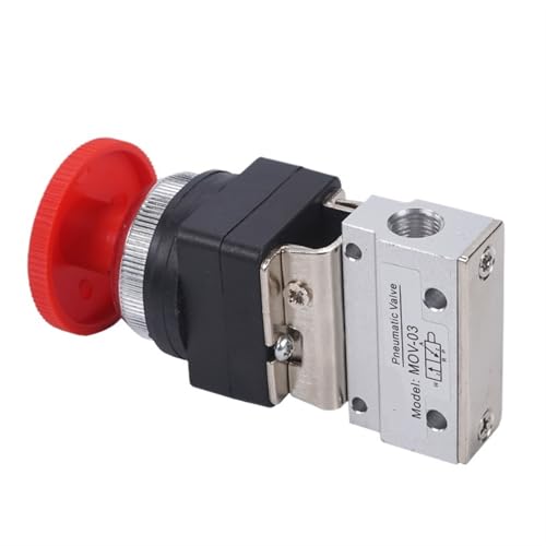 Válvula MOV-03 de 2 posiciones y 3 vías con botón de parada tipo hongo 8