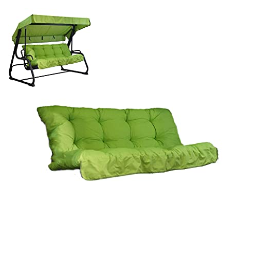 Tecnoweb Coussins pour balancelle 4 places, coussin de toit assorti de rechange inclus, 100 % fabriqué en Italie, idéal pour l'extérieur (jardin et cours) -...