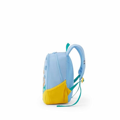 Image of American Tourister Buzzy | 13 Ltrs | 2 Compartments | Bottle Pocket | Ergonomic Padded Back Panel & Shoulder Straps | Kids Backpack | 1 Year International Warranty | Tiger Blue