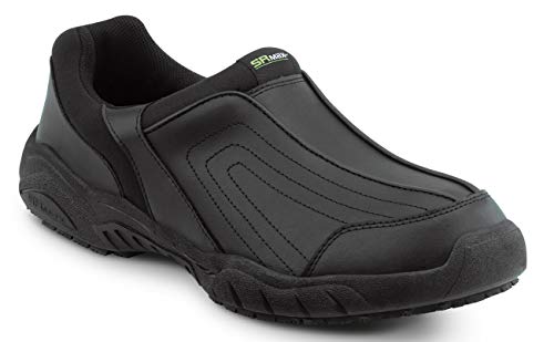 SR Max Charlotte, Men's, Black, Athletic Slip On Style Slip Resistant Soft Toe Work Shoe2