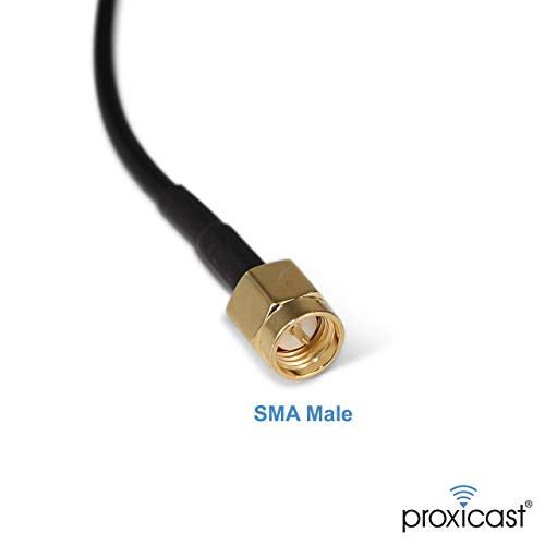 Image of Proxicast 6.5~8 dBi 4G /LTE External Magnetic Loaded Coil Antenna Compatible with Cisco, Cradlepoint, Netgear, Pepwave, MoFi, Digi, Sierra & other Routers & Modems with SMA Connectors (ANT-124-SMA-2PK)