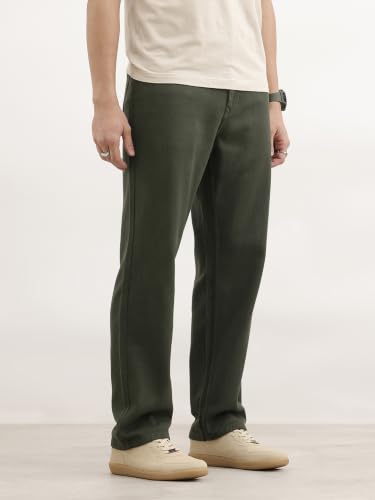 Image of WROGN Men's Mid-Rise Jeans | 100% Cotton | Anti-Fit Relaxed Silhouette