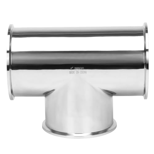 DERNORD Clamp Tee 3 Way Stainless Steel 304 Sanitary Fitting Fits 6
