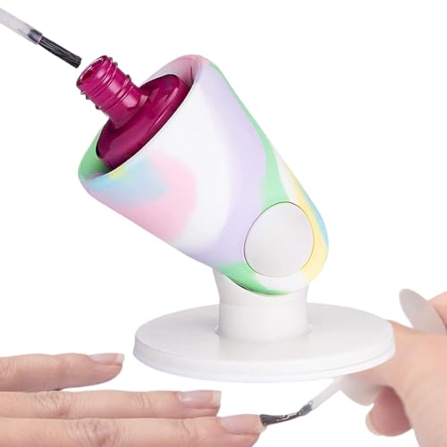 Untippable Nail Polish Bottle Holder, Portable Silicone Tilted Anti-Spill Nail Polish Holder Stand, Fingernail Polishing Tool Accessories Display Stand For Salon Artists Painting Pedicure