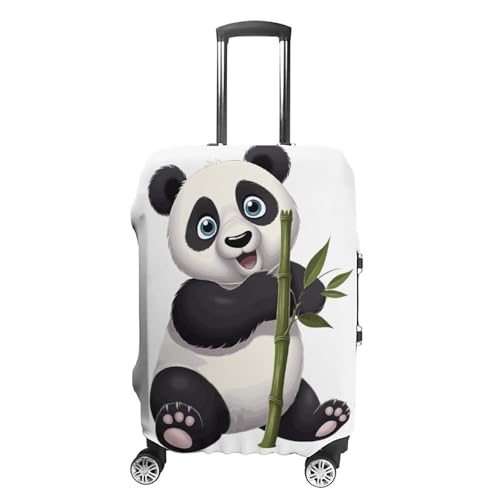 Carry on Luggage Cover Naughty Panda Suitcase Covers for Luggages Tsa Approved Travel Luggage Sleeve Protector Elastic Suitcase Protector Anti-Scratch Washable Fits 19-30 Inch Case -M