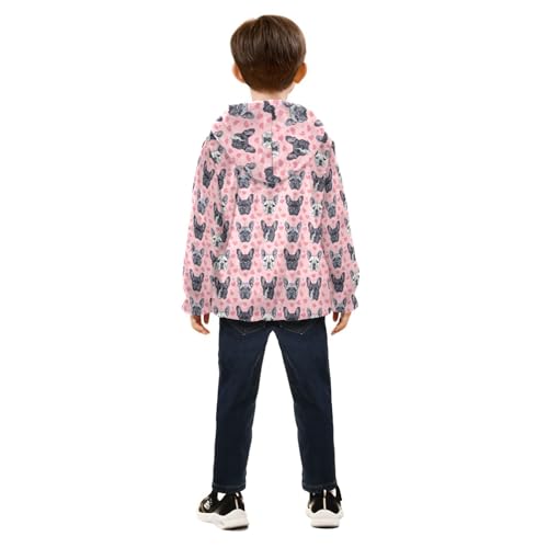 Cute Dog Puppy Heart Boys Fleece Coat,Children's Zip-Up Hoodie Jacket,Baby Warm Fashion Outerwear 3-10T,A1134534
