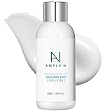 CORÉANA AMPLE:N Hyaluron Shot Emulsion – Korean Hyaluronic Acid Moisturizing Face Emulsion - Deep Nourishment and Strengthening Skin Barrier - Face Lotion to Smoothen Skin Texture, 4.39 fl.oz.