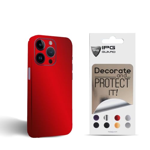Protection carbone iPhone 14 Pro rouge perle pour éviter les rayures au bureau et en voyage