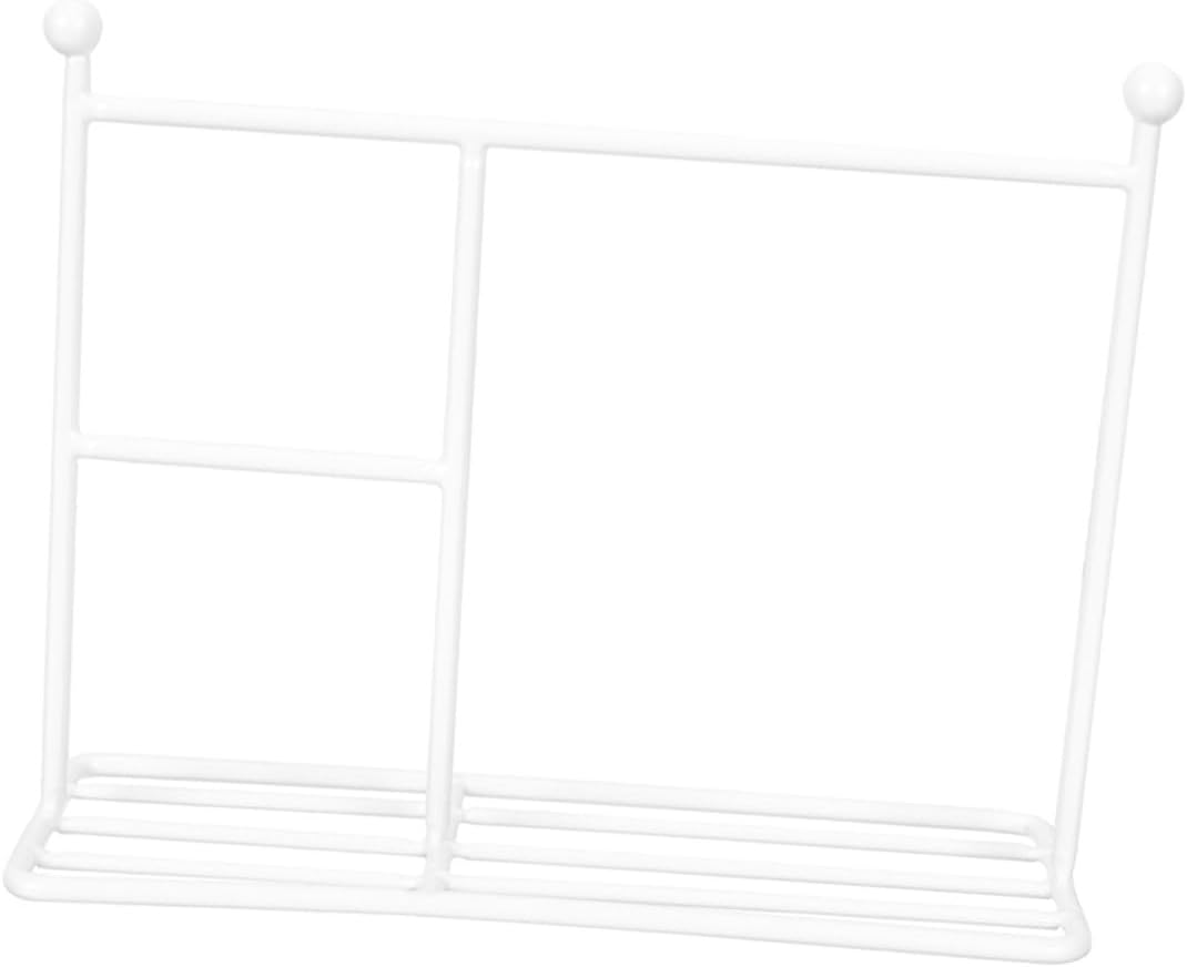 Vaguelly Mini Doll Garment Rack Upgraded White Clothes Storage Display Shelf for Dollhouse Accessories and Smooth-Finished Doll Dress and Coat Hanging Organizer