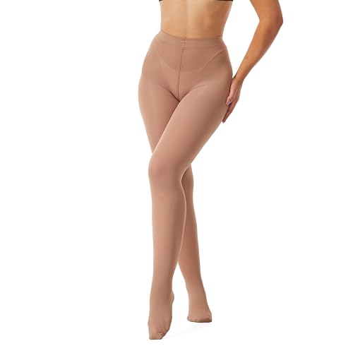Image of Frola Semi Opaque Tights for Women 40 Denier Matte Solid Color Pantyhose Soft Stockings Nylons Under Dress