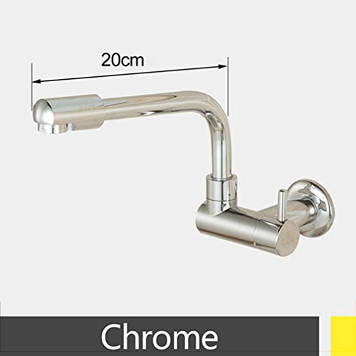 Mitigeur noir et chrome à commande unique eau froide pour évier de cuisine - 3