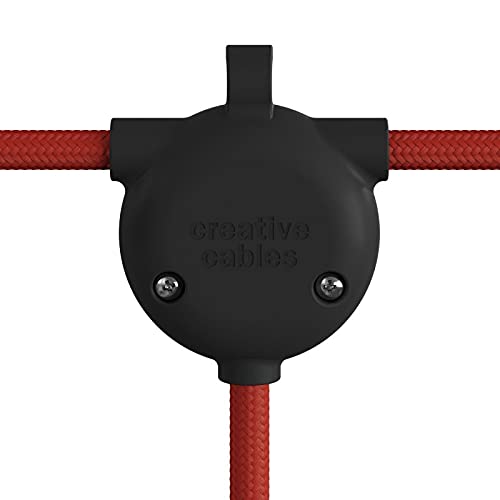 creative cables Eiva-3, conexión de 3 vías para Exterior IP65 - Negro Cover