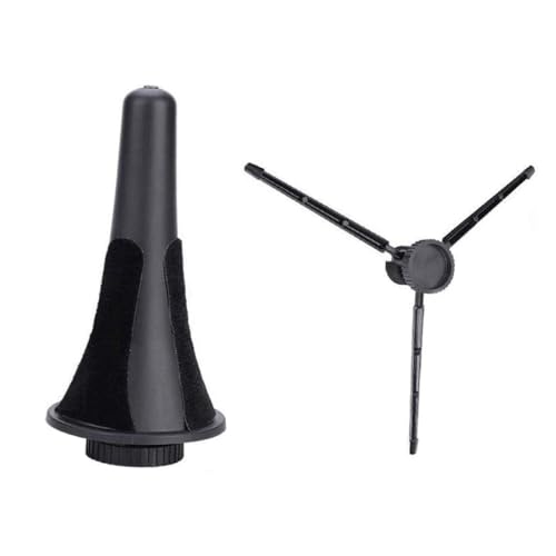 ifundom Clarinet Stand 3-legged Folding Metal Plastic Holder Portable for Band Instruments