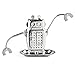 IYFHACS Infusore per tè in Acciaio Inossidabile con Vassoio, colino per zuppa, Forma Robot con Gancio per Braccio, infusore per Foglie di tè sfuse, Ufficio per la casa da tè della Cucina, Decorazione