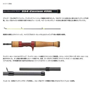 スミス(SMITH LTD) ビースティッキートラウト (Be Sticky Trout) HMモデル SS4-Custom 49UL 2枚目