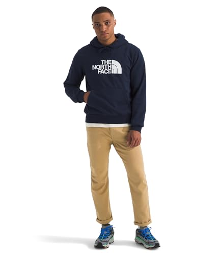 Image of THE NORTH FACE Men's Evolution Half Dome Hoodie | Sweatshirt With 2 Piece Hood, Adjustable Drawcord, Kangaroo Hand Pocket