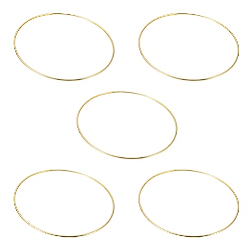Anillos artesanales de metal Beavorty de 5 piezas para decoración de Navidad 2
