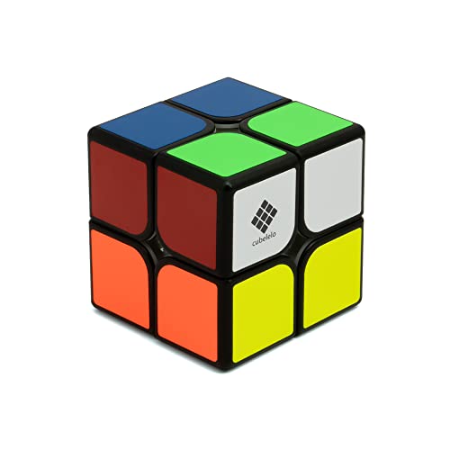 Image of Cubelelo Drift 2x2 Black Speed Cube | Sleek & Fast Puzzle for Kids and Adults | Brain-Boosting Magic Cube for Kids Adults Comes in (Multicolor) Design